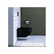 GEBERIT - Pack WC Bati-support Geberit UP720 extra-plat + WC Vitra Sento sans bride Noir mat + Abattant softclose + Plaque Noire - vignette