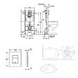GROHE - Pack WC bâti-support autoportant Rapid SL 1.13 M + WC suspendu sans bride + abattant SoftClose + plaque chrome (PROCETOR1) - vignette