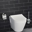 GEBERIT - Pack Autoportant Bati-support Geberit Duofix + WC sans bride Vitra Integra + Abattant softclose + Plaque blanche - vignette