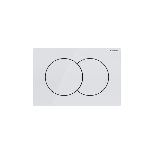 GEBERIT - Pack Autoportant Bati-support Geberit Duofix + WC sans bride Vitra Integra + Abattant softclose + Plaque blanche - large