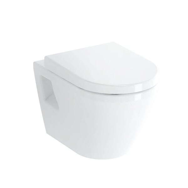 GEBERIT - Pack WC Bati-support Geberit UP720 extra-plat + WC Vitra Integra + Abattant en Duroplast + Plaque blanche - large