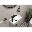 SWISS AQUA TECHNOLOGIES - Swiss Aqua Technologies Brevis Lave-mains suspendu avec trou pour robinetterie à gauche, 40,5x20,5x10,5cm (SATBRE4020SL) - vignette