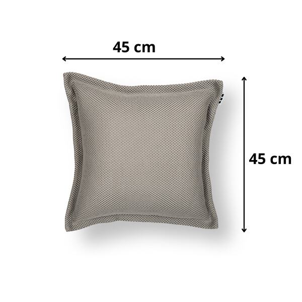SOO  SANTAI - Coussin piscine flottant 45 × 45 × 25 cm intérieur / extérieur SANS billes de polystyrène – Gris (SCF4545-1) - large