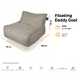 SOO  SANTAI - Fauteuil piscine XL flottant 100 × 90 × 70 cm intérieur / extérieur sans polystyrène – Rose (DC10090-3) - vignette