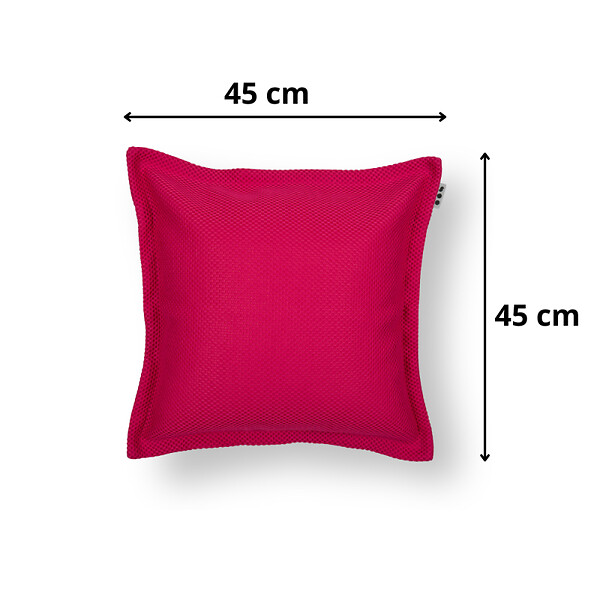 SOO  SANTAI - Coussin piscine flottant 45 × 45 × 25 cm intérieur / extérieur SANS billes de polystyrène – Rose (SCF4545-3) - large
