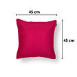 SOO  SANTAI - Coussin piscine flottant 45 × 45 × 25 cm intérieur / extérieur SANS billes de polystyrène – Rose (SCF4545-3) - vignette