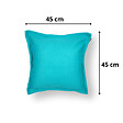 SOO  SANTAI - Coussin piscine flottant 45 × 45 × 25 cm intérieur / extérieur SANS billes de polystyrène – Bleu (SCF4545-4) - vignette