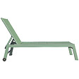 HAPPY GARDEN - Bain de soleil BARBADOS en textilène vert sauge - aluminium vert sauge - vignette