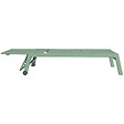 HAPPY GARDEN - Bain de soleil BARBADOS en textilène vert sauge - aluminium vert sauge - vignette