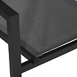 HAPPY GARDEN - Lot de 10 chaises en aluminium anthracite - textilène gris - vignette