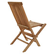 HAPPY GARDEN - Lot de 8 chaises de jardin en teck LOMBOK - vignette
