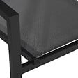 HAPPY GARDEN - Lot de 8 chaises en aluminium anthracite - textilène gris - vignette