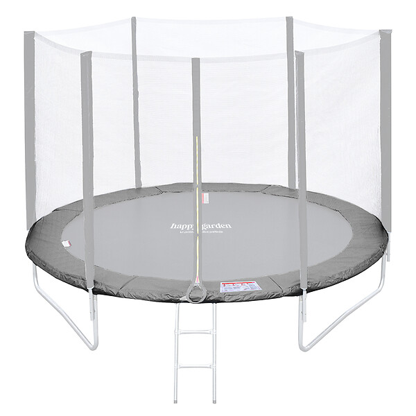 HAPPY GARDEN - Matelas de protection réversible pour trampoline Ø180cm CAIRNS - gris/rose - large