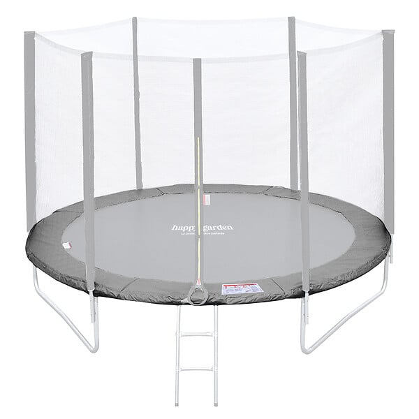 HAPPY GARDEN - Matelas de protection réversible pour trampoline Ø245cm CANBERRA - gris/rose - large