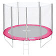 HAPPY GARDEN - Matelas de protection réversible pour trampoline Ø245cm CANBERRA - gris/rose - vignette