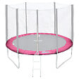 HAPPY GARDEN - Matelas de protection réversible pour trampoline Ø305cm ADELAÏDE - gris/rose - vignette