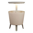 KETER - Keter Cool bar lumineux Glacière lumineuse LED, avec table rétractable, 57x 50 x 50 cm, blanc (231366) - vignette
