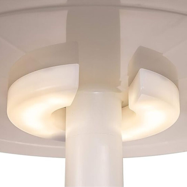KETER - Keter Cool bar lumineux Glacière lumineuse LED, avec table rétractable, 57x 50 x 50 cm, blanc (231366) - large