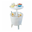 KETER - Keter Cool bar lumineux Glacière lumineuse LED, avec table rétractable, 57x 50 x 50 cm, blanc (231366) - vignette
