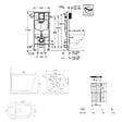 GROHE - Pack WC bâti-support Rapid SL + WC suspendu sans bride Ceramia + plaque noire mat (RSLCETORKF0) - vignette