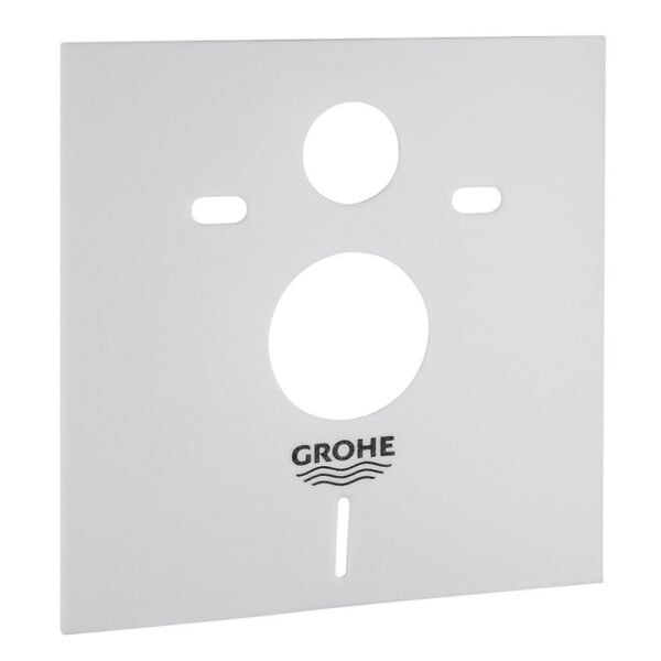 GROHE - Pack WC bâti support Solido 113cm + Cuvette SAT rimless fixations invisibles + Abattant softclose + Plaque chrome (ArenaSat) - large