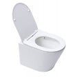 SWISS AQUA TECHNOLOGIES - Swiss Aqua Technologies Infinitio WC suspendu sans bride fixations invisibles, Abattant frein de chute, Blanc mat SATINF010RREXPWM - vignette