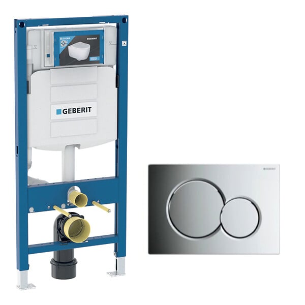 GEBERIT - Pack Geberit  DuoFix 320 + Plaque de Commande Sigma 01 Chrome (SETUP320-PRO2) - large