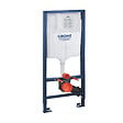 GROHE - Pack WC Bâti-support Rapid SL + WC sans bride LIVEA Bello + Abattant softclose + Plaque Chrome (RapidSL-Bello-1) - vignette