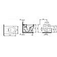 GROHE - Pack WC Bâti-support Rapid SL + WC sans bride LIVEA Bello + Abattant softclose + Plaque Chrome (RapidSL-Bello-1) - vignette