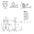 VILLEROY & BOCH - Pack WC Bâti-support Villeroy & Boch Viconnect + WC Vitra Normus + Abattant frein de chute + Plaque blanche (ViConnectNormus-2) - vignette