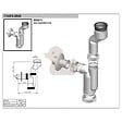 SIKO - Siphon pour urinoir avec vidage de brassard 40mm, blanc (T2407) - vignette