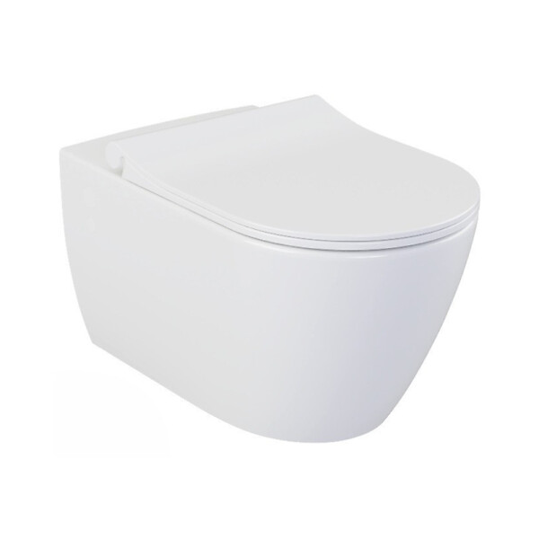 GROHE - Pack WC Bâti-support Rapid SL + WC sans bride LIVEA Bello + Abattant softclose + Plaque Chrome (RapidSL-Bello-2) - large