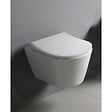 GEBERIT - Pack WC Bati-support Geberit Duofix + WC Lucco Avva sans bride + Abattant softclose + Plaque blanche (AvvaGeb1) - vignette