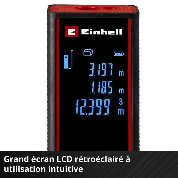 EINHELL - Télémètre laser TC-LD 60 R - 60 m - large