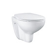GROHE - Pack Bâti autoportant Rapid SL + Cuvette suspendue sans bride Bau Ceramic + Abattant déclipsable (ProjectBauClassic-3) - vignette