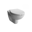 GEBERIT - Pack WC Bati-support Geberit Duofix + WC suspendu Vitra Normus + Abattant softclose + Plaque blanche - vignette