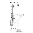 GEBERIT - Pack WC Bati-support Geberit Duofix + WC suspendu Vitra Normus + Abattant softclose + Plaque blanche - vignette