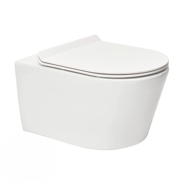 SWISS AQUA TECHNOLOGIES - Brevis WC suspendu sans bride, fixations invisibles + abattant ultra-fin, softclose (SATBRE011RREXP) - large