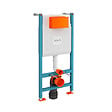 VITRA - Pack WC Bâti-support V-Fix Core + WC SAT Infinitio sans bride + Plaque Blanc brillant - vignette