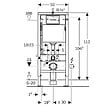 GEBERIT - Pack WC bati-support Geberit + WC sans bride Swiss Aqua Technologies + abattant ultra-fin (BREVISGEB10-SP) - vignette