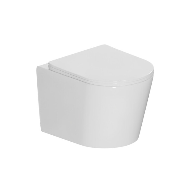 GEBERIT - Pack WC bâti-support autoportant Duofix 112cm + WC suspendu sans bride + abattant SoftClose + plaque blanche (CETORGEBX-SP) - large