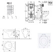 GROHE - Pack WC Bâti-support Rapid SL + WC suspendu Cersanit S-line Pro + Abattant + Plaque chrome (ARENASLPRO) - vignette