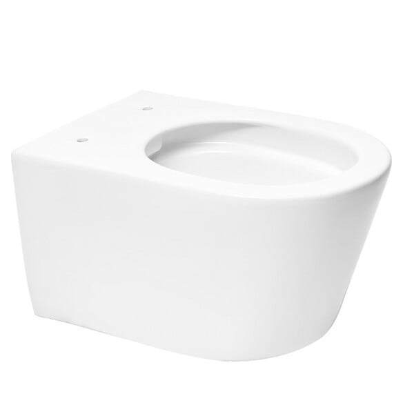 SWISS AQUA TECHNOLOGIES - Pack WC Bâti-support Rapid SL + WC sans bride SAT Brevis + Abattant slim, softclose + Plaque chrome - large