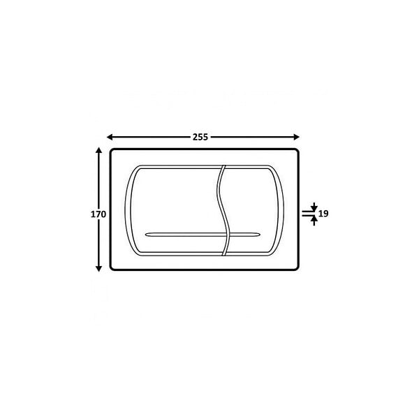 ROCA - Pack Bâti-support Roca Active + Plaque chrome mat (RocaActive-2) - large