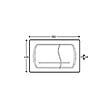 ROCA - Pack Bâti-support Roca Active + Plaque chrome mat (RocaActive-2) - vignette