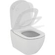 IDEAL STANDARD - TESI - Cuvette AquaBlade sans bride + abattant ultra-fin avec frein de chute (T354601-lm) - vignette