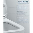 IDEAL STANDARD - TESI - Cuvette AquaBlade sans bride + abattant ultra-fin avec frein de chute (T354601-lm) - vignette
