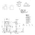 VILLEROY & BOCH - Pack WC Bâti-support Villeroy & Boch+ WC sans bride Vitra, fixations invisibles + Abattant frein de chute + Set habillage - vignette