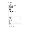 GEBERIT - Bâti-support WC mural Geberit Kombifix UP 320 (110.300.00.5) - vignette