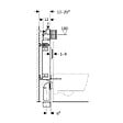 GEBERIT - KOMBIFIX Elément de montage pour WC suspendu, 108 cm, réservoir UP320 à encastrer Sigma 12 cm (110.367.00.5) - vignette